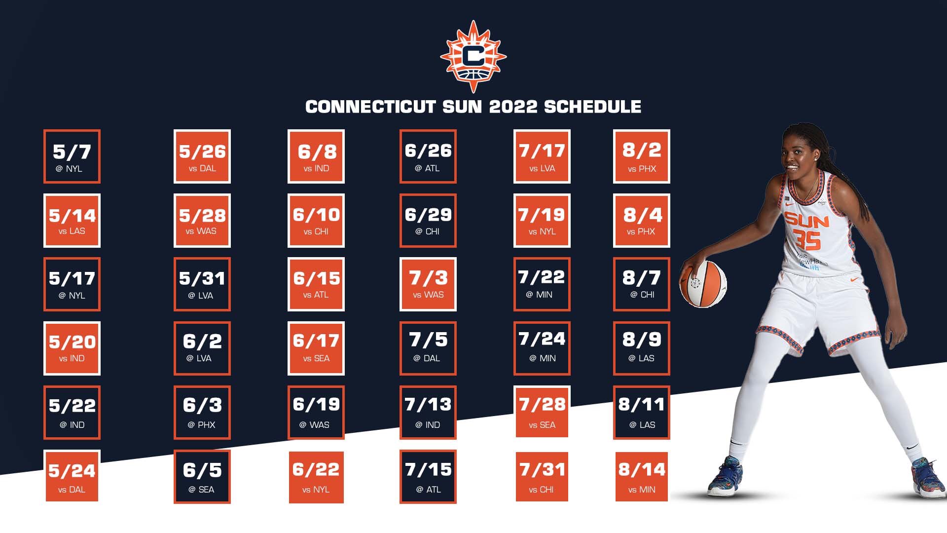 Takeaways from the 2022 Connecticut Sun schedule The Next