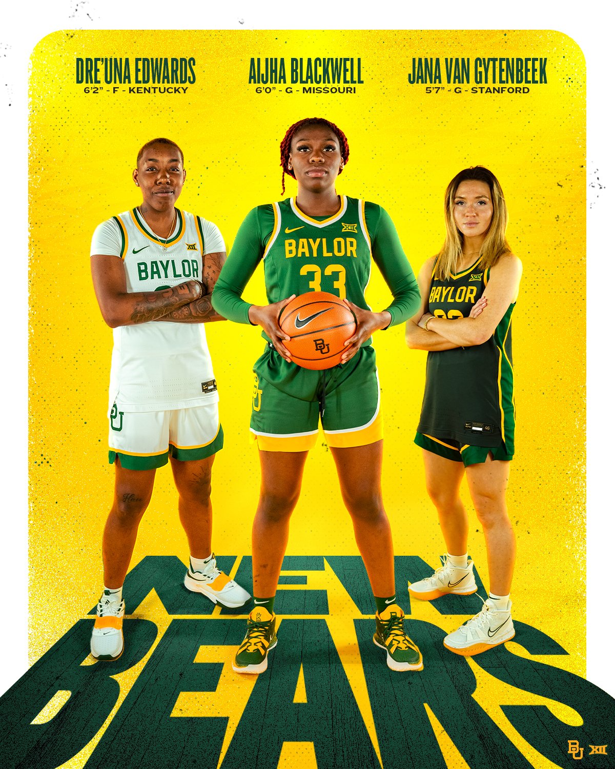 Baylor bears basketball roster online